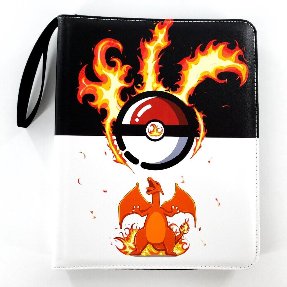 Cuxueze Pokemon Card Binder Holder Charizard w/ Sleeves